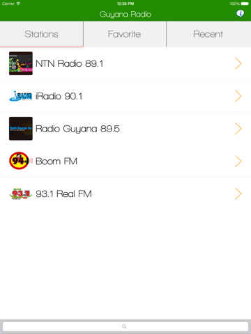 Guyana Radio by GP iPad screenshot 1 - Entertainment app