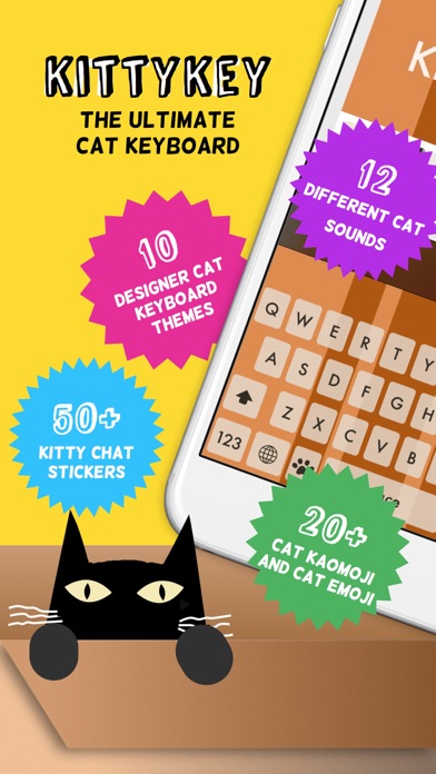 KittyKey - Cat Keyboard, Stickers, Sounds, Emoji & Kaomojiのおすすめ画像1