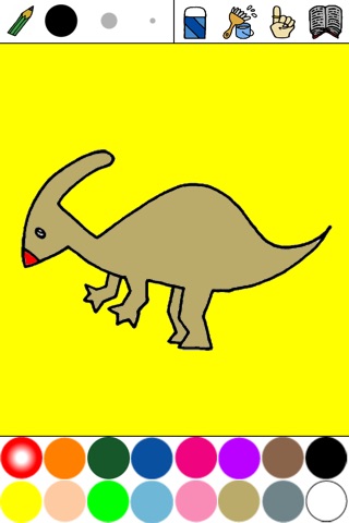 Dino Coloring for Kids Lite : iPhone edition screenshot 4