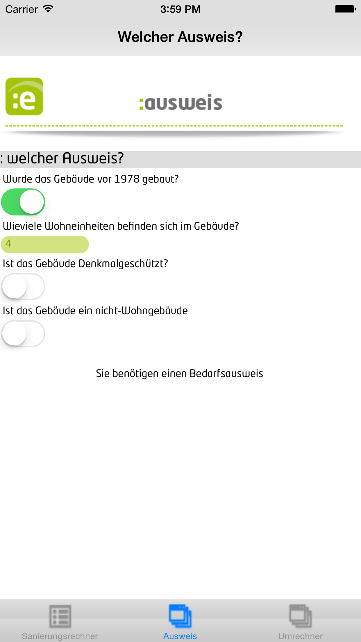 Energie- und Sanierungsrechner
