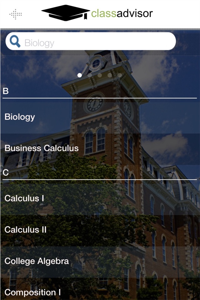 ClassAdvisor screenshot 3