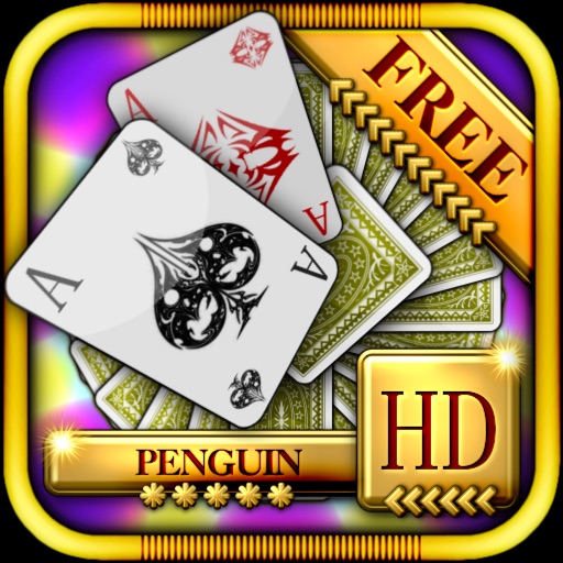 Penguin Solitaire HD Free - The Classic Full Deluxe Card Games for iPad & iPhone Icon