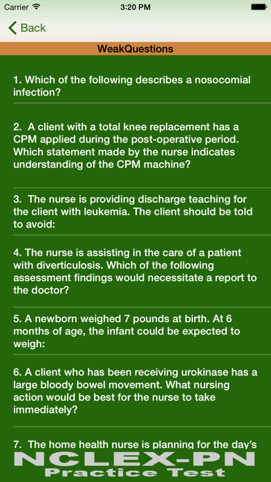 NCLEX PN MOCK FREE iPhone screenshot 5 - Education app