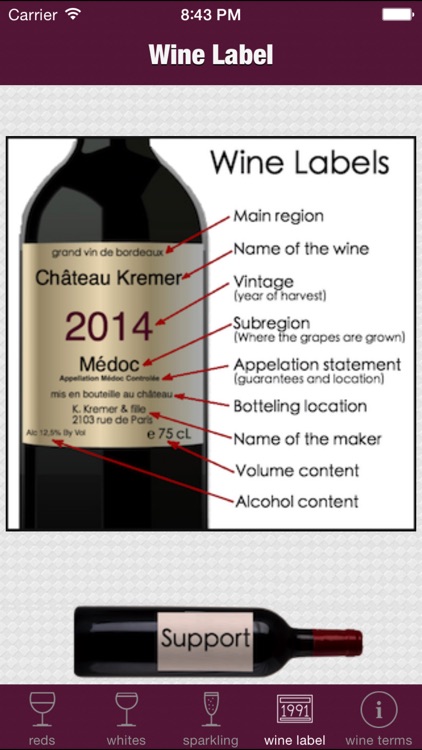 Wine basics and reference guide screenshot-3