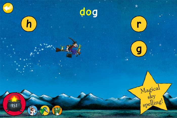 Room on the Broom Flying