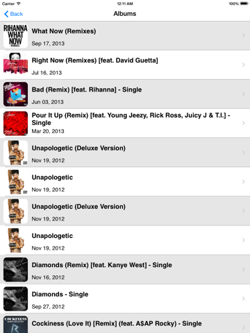 Fan Club - Rihanna edition iPad screenshot 5 - Entertainment app