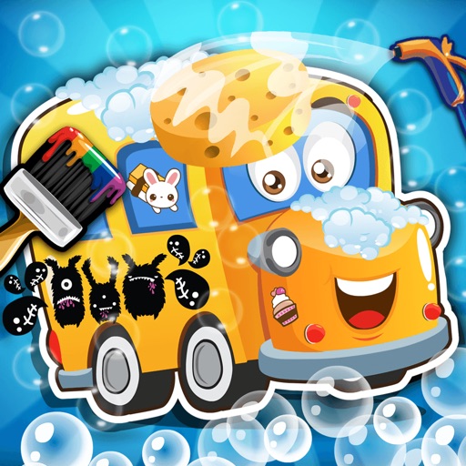 Baby School Bus Wash icon