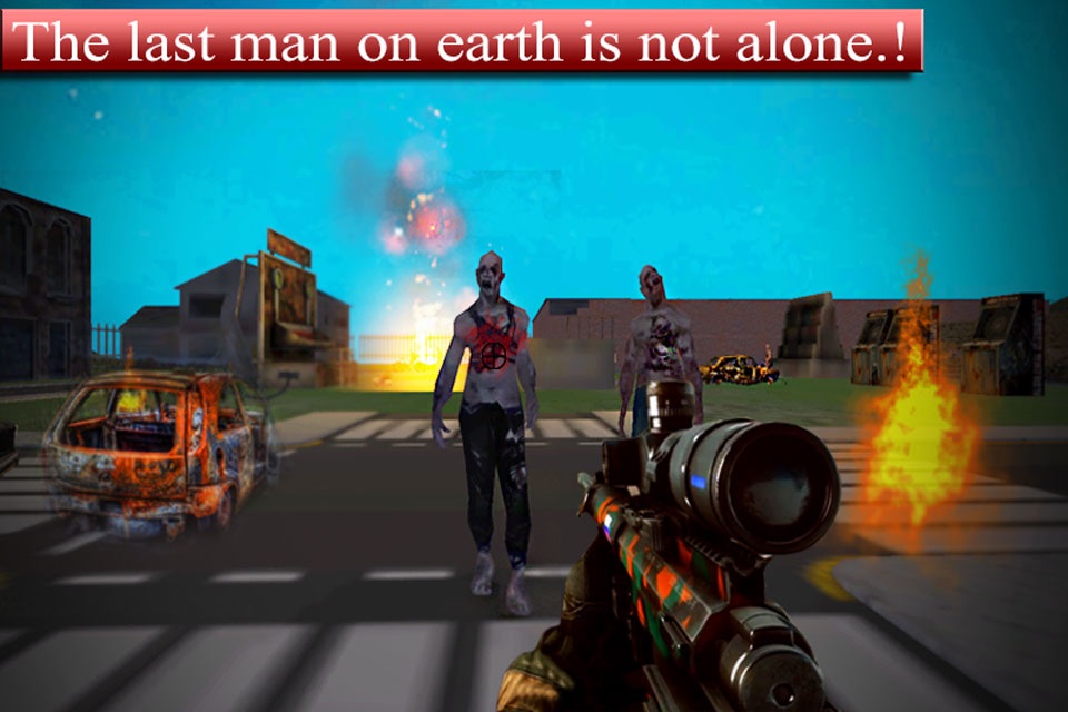 Alone at Zombie's Town -  Sniper Shooter Game screenshot 3