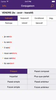 french verbs conjugations - free app made by teachers iphone screenshot 1
