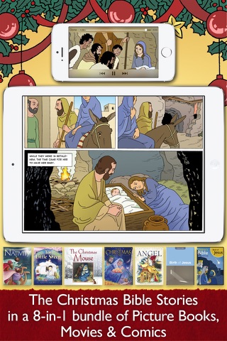 Christmas Bible Stories : 8-in-1 Bundle App of Christian Movies, Comics and Picture Books to Explain the Nativity of Jesus to your Kids and School screenshot 2