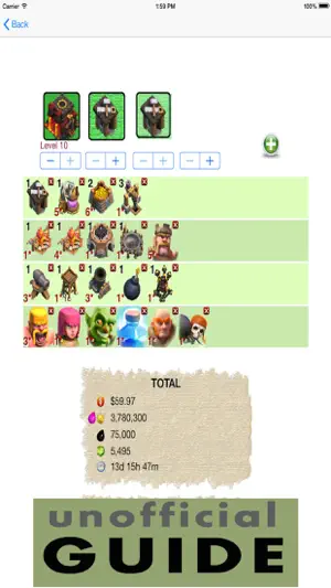 Calculator - for Clash of Clans screenshot 3