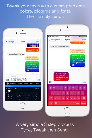 Cool Message Bubbles Keyboard - Text Tweaker screenshot 4