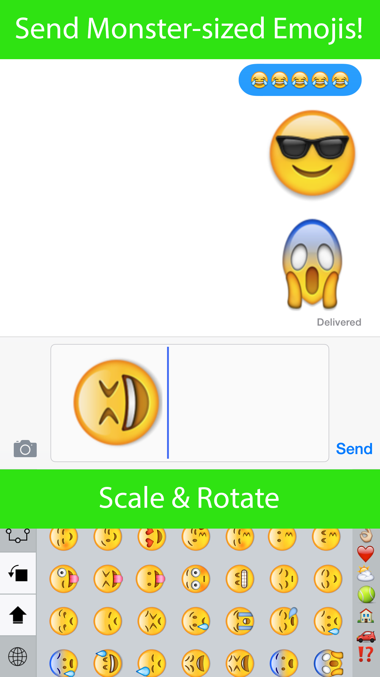 Emoji Monster - Type Emoji Fast with Custom Categories Free