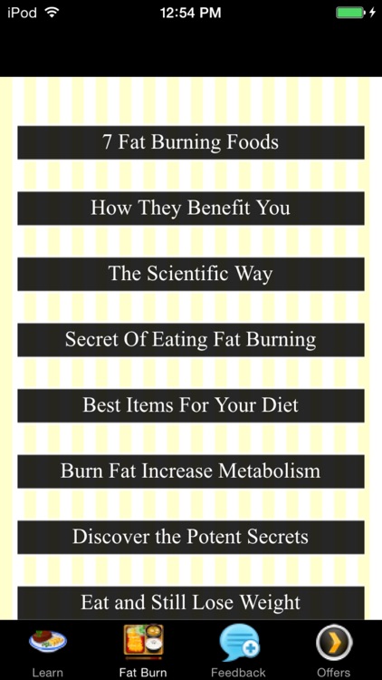Foods That Burn Fat -  Scientific Way