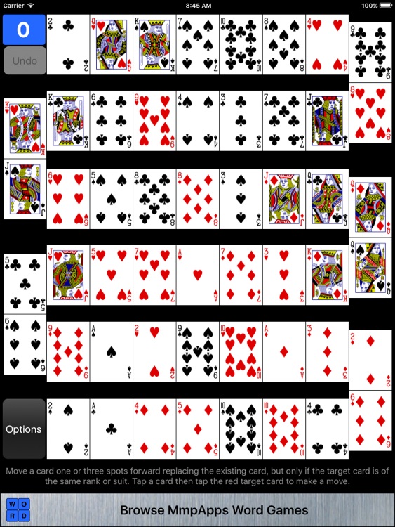 Accordion Solitaire & Variants