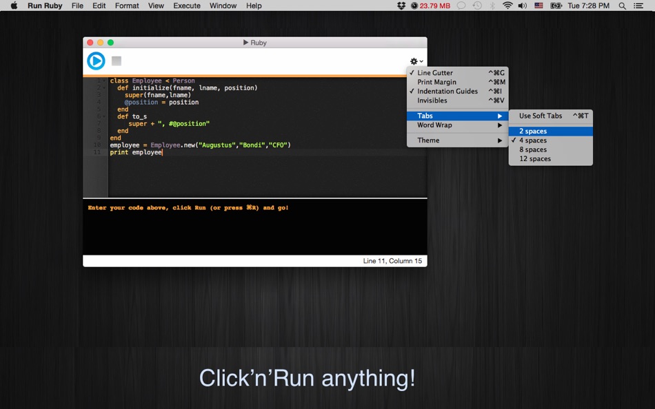 Run Ruby - 1.0 - (macOS)