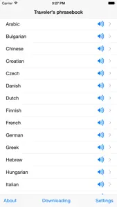 Traveler's phrasebook screenshot #2 for iPhone