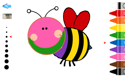 Cartoon Bees Coloring Book for Child screenshot 2