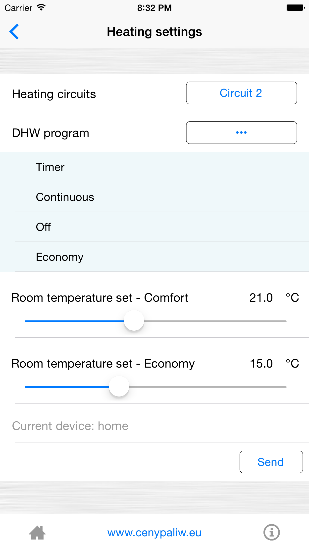 Boiler Control screenshot 3
