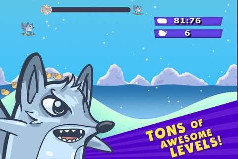 Tiny Arctic Fox - Endless Flying Game screenshot 3