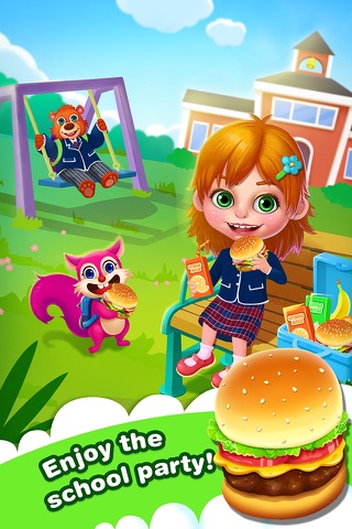 SkyBurger Maker - School Lunch Food screenshot 4