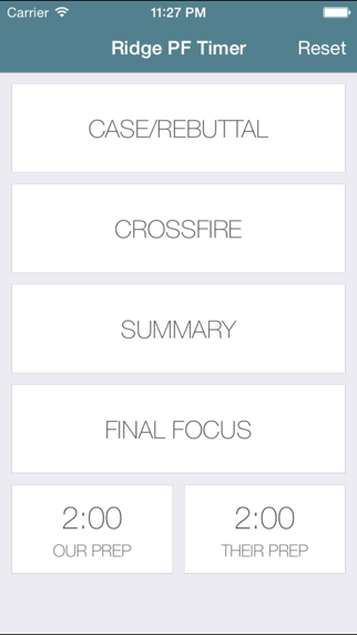 Ridge PF Debate Timer Screenshot 1 - AppWisp.com Ridge PF Debate Timer Screenshot 1 - AppWisp.com