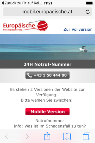 Fit auf Reisen der Europäischen Reiseversicherung screenshot 4