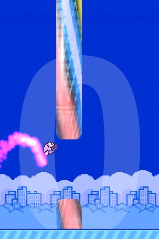 Night Bird - Neon flappy night bird screenshot 2