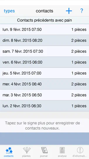 Capture d'écran de Allergie Analyseur sur iPhone 5