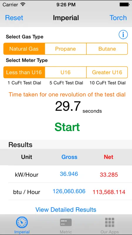 Gas Rate Calculator screenshot 3 of 3