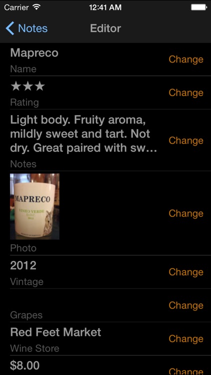 Fotovino - a wine diary, your wine tasting journal in pictures.