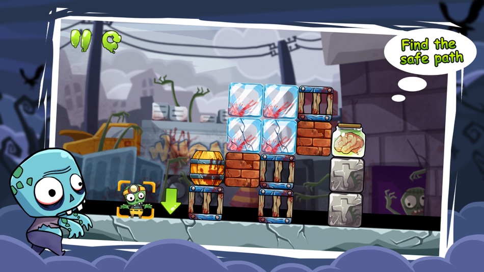 #4. Chibi Zombies : Where's my brain? (iOS) 由: BIG WOOD GAMES LIMITED
