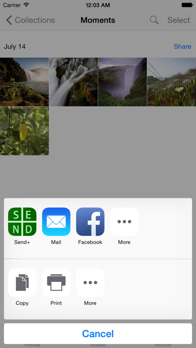 Screenshot #3 pour Send Plus - Save your data plan, send photos (email, text, Facebook, Twitter), track your data usage - compress your photos before sending and save money.