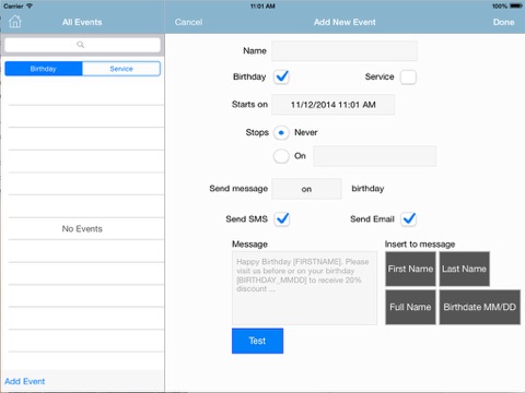 BLogic CRM Dashboard for iPad screenshot 2