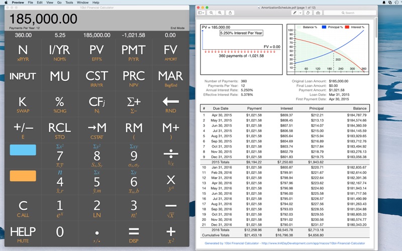 10bii Financial Calculator Screenshot