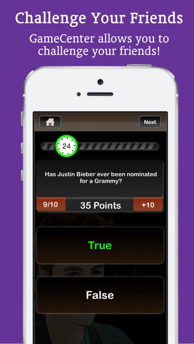 Screenshot #3 pour Quiz 4 Justin Bieber!