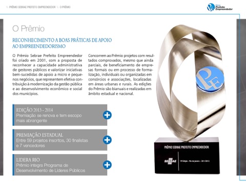 Prêmio Sebrae Prefeito Empreendedor RJ 2014 screenshot 2