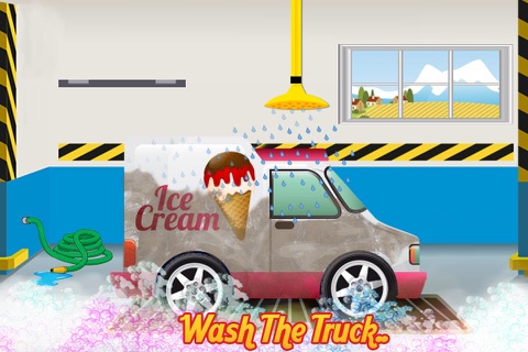 Ice Cream Truck Wash - Washing, cleaning & dirty car cleanup game screenshot 3