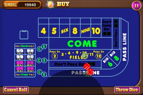 A Aces Casino Bigshot Craps screenshot 3