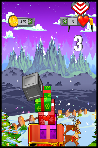 Amazing Christmas Block Tower Madness - use your fingers to push the circle & squares a-cross! screenshot 2