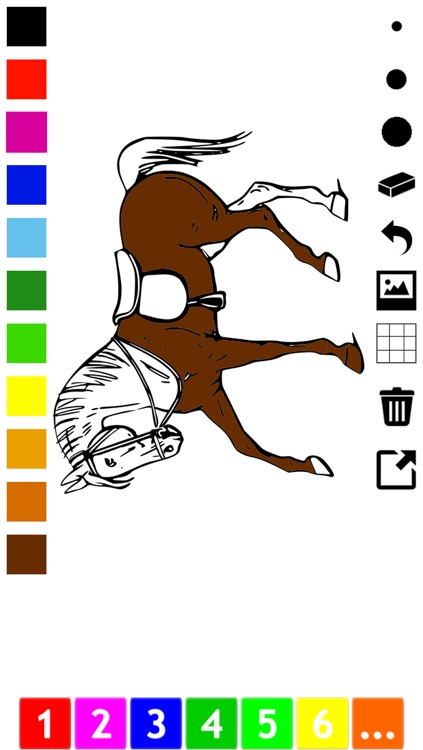 A Coloring Book of Horses for Children: Learn to draw and color