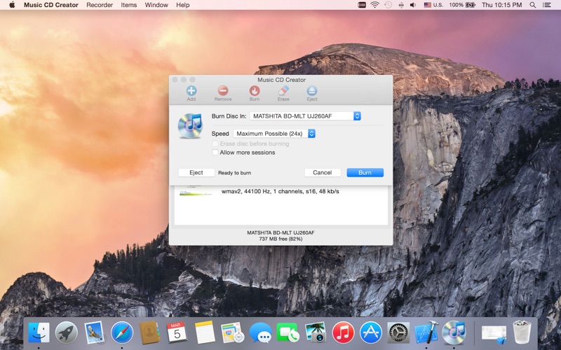 Screenshot #2 pour Music CD Creator