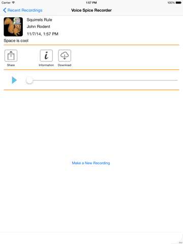 Screenshot #5 pour Voice Spice Online Recorder