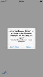 aptBeacon Sensor screenshot #2 for iPhone