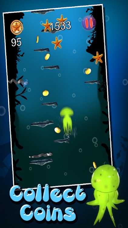Jellyfish Go Jump! - Underwater Deep Sea Scary Ocean Fantasy in Shark Lagoon by Uber Zany screenshot-4