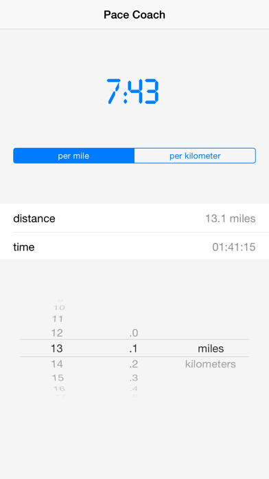 Pace Coach Free Pace Calculator iPhone screenshot 5 - Health & Fitness app
