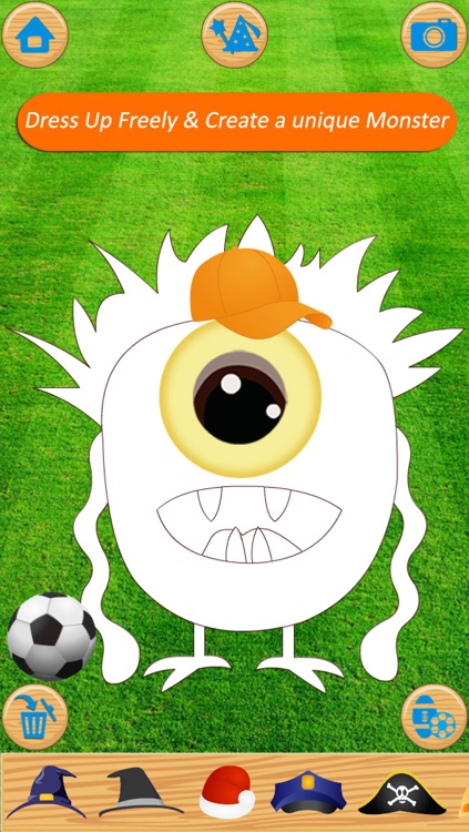 Paint & Dress up your monsters - drawing, coloring and dress up game for kids FREE