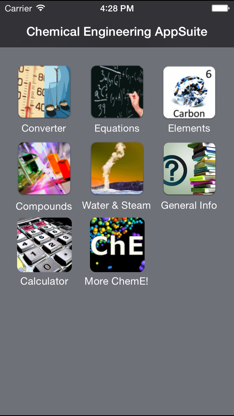 Chemical Engineering AppSuite HD screenshot 1
