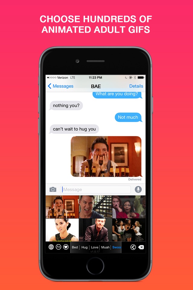 Animated Adult GIF Keyboard screenshot 2