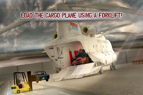 Real car transporter cargo helicopter simulator screenshot 2